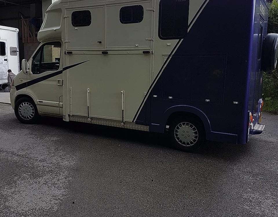 Bespoke Purple Horse Box