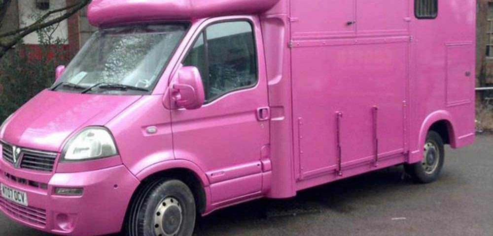 Pink Horse Box Respray