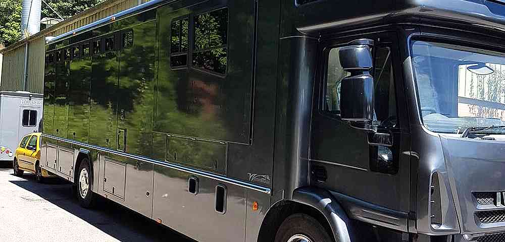 Large Grey Horse Box Respray