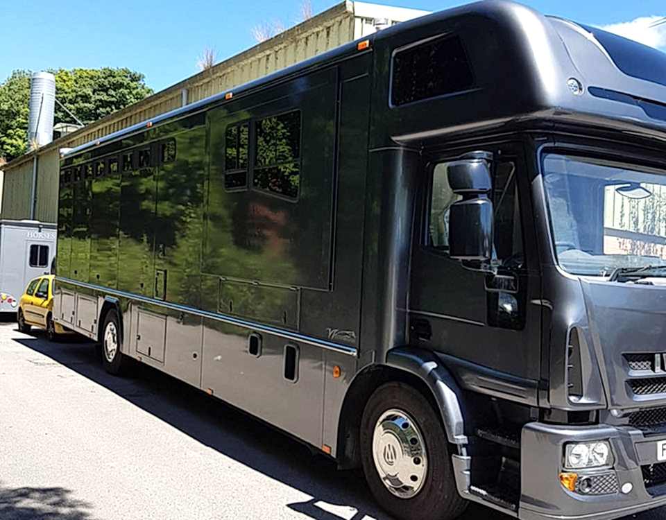 Large Grey Horse Box Respray